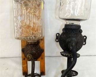 EARLY WALL MOUNT COFFEE GRINDERS 