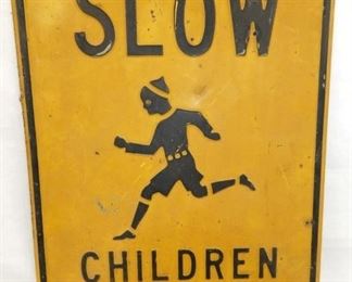 EARLY 18X24 EMB CHILDREN PLAYING SIGN 