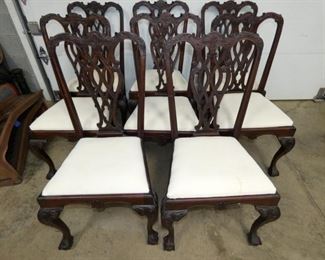 (8) CHIPINDALE STYLE CHAIRS 
