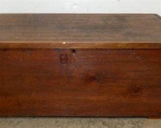 36IN WALNUT 1800'S TOOL CHEST 