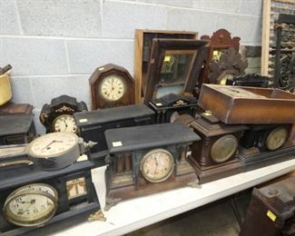 CLOCK CASE AND WORKS 
