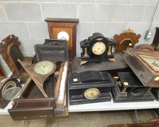 CLOCK CASE AND WORKS 