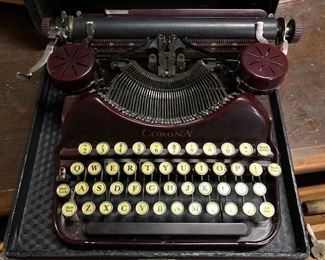 vintage Corona typewriter