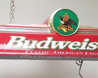 Budweiser pool table light