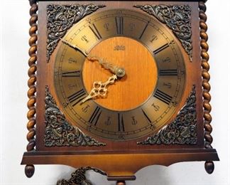 AMS Tempus Fugit Chime Wall Clock With Weights