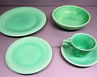 Fiestaware Dish Set, Includes Dinner Plate, Salad Plate, Cup, Saucer And Bowl