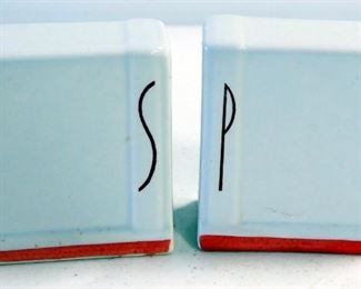 Porcelain Salt And Pepper Shakers, Various Styles, Total Qty 8 Sets