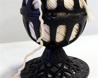 Vintage Sewing Supplies, Includes Textile Spools, Spindles With Yarn, Cast-Iron String Dispenser And Clothes Pins