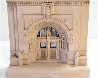 Timothy Richard's Victoria & Albert Museum Dimensional Facade Bookend, And Architectural Modeled Pedestal