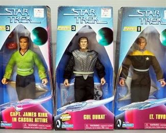 Playmates Star Trek Collector's Series Edition 9" Action Figures, Qty 5, Includes Warp Factor Series 1 And 3, All NIB