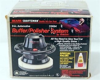 Craftsman 9" Automotive Buffer/ Polisher System With Manual In Box