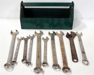 Wrench Collection, Various Sizes, In Metal Tray