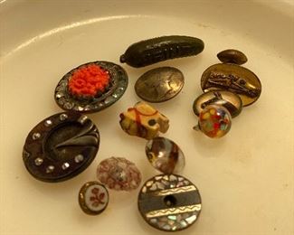 Huge antique and vintage button collection
