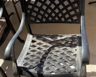 2pc Outdoor Patio Chairs 36 x 24 x 25 HxWxD