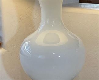 Contemporary Glass Vase Lamp Single 30in H x 16in diameter