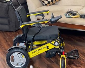 Forcemech Navigator XL Portable Electric Wheelchair 37x25x35in HxWxD