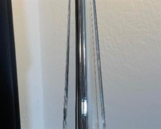 Stainless Steel Torchiere Floor Lamp 72in H x 14in Diameter