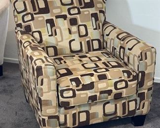 #1 Ashley Furniture Contemporary Fabric Chair 36x34x35in HxWxD