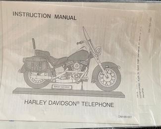 Harley Davidson Land Line Telephone Phone 9x15x6.5in HxWxD