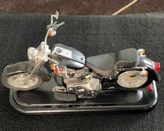 Motorcycle Clock 8x14x4in HxWxD