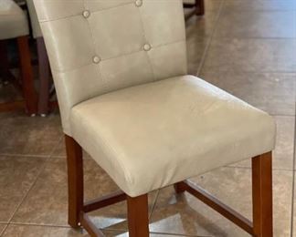 Contemporary Granite Tile Dining Table & 8 Chairs Table: 30x54x54in HxWxD