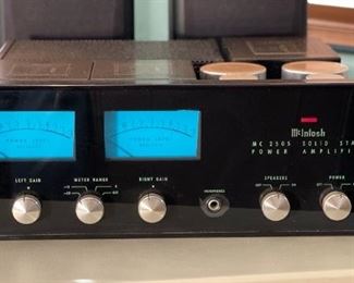 McIntosh MC-2505 Vintage Stereo Amplifier 5.5x16.25x14in HxWxD