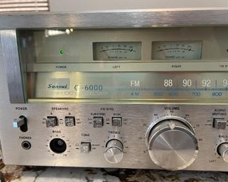 AS-IS Sansui G-6000 Vintage Stereo Receiver G6000 DC Power 7.25x20x16.35in HxWxD