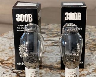 2pc Electro Harmonix 300b Tube Pair GOLD