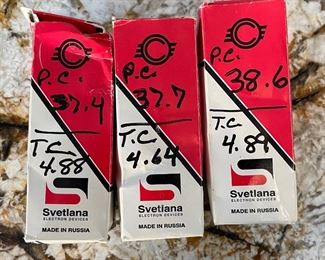 3pc Svetlana Winged C 6550c tubes