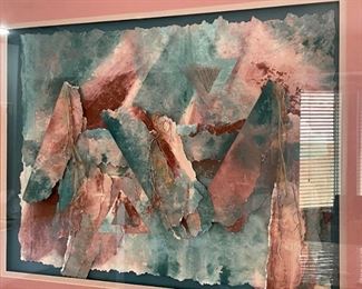 Southwest Mixed Media Art 33x41x2in HxWxD