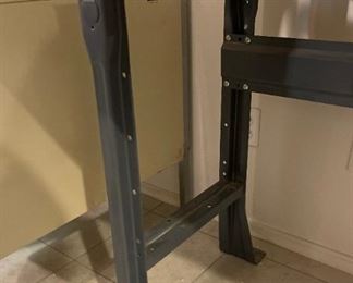 High Butcher Block Maple Workbench Table 34x72x20in HxWxD