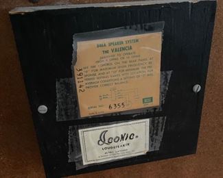 Altec Lansing Valencia 846a Speakers 806A 416-16z VOTT 30x27.5x20.5in HxWxD