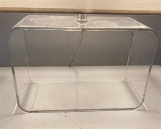 Hextra Modern Acrylic Lamp 14x11x5in HxWxD