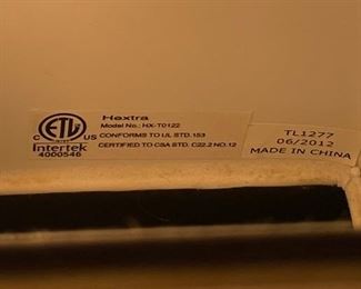 Hextra Modern Acrylic Lamp 14x11x5in HxWxD