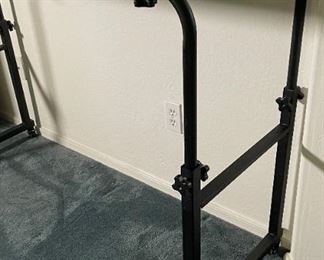 Height Adjustable Rolling Work Table 37x54x18in HxWxD