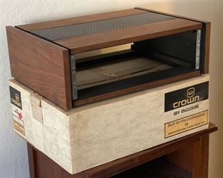 Crown 5RV Enclosure Wood Cabinet In Original Box BOX: 7x22.5x16.5 HxWxD