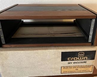 Crown 5RV Enclosure Wood Cabinet In Original Box BOX: 7x22.5x16.5 HxWxD