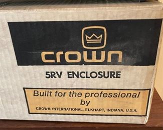 Crown 5RV Enclosure Wood Cabinet In Original Box BOX: 7x22.5x16.5 HxWxD