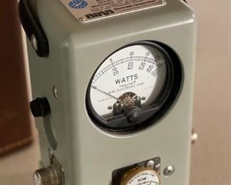 Bird Thruline Wattmeter 43P in Case Watt Meter