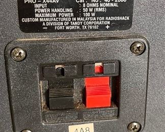 Optimus PRO-X44AV Compact Stereo Speakers 7in H