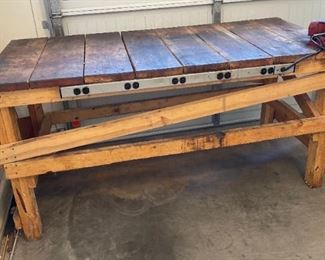 Homemade Work Bench 38x74x36in HxWxD