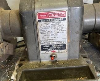 Sears Craftsman Commercial Bench Grinder 6in Grinder 397.19591