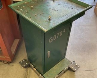 Rolling Metal Shop Cabinet 33x23x23in HxWxD