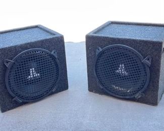 2pc JL Audio 10in Woofers in Enclosures 10in Woofers 12x14x12.5in HxWxD