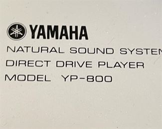 AS-IS Yamaha YP-800 Vintage Turntable No Tonearm 7x19x16in HxWxD