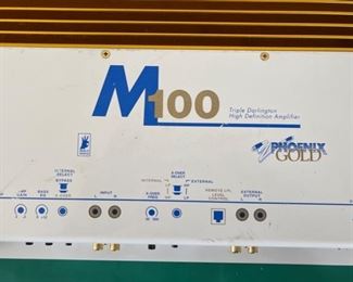 Phoenix Gold M100 Vintage Car Amp Amplifier 2x18x11in HxWxD