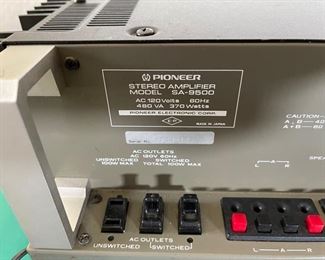 Pioneer SA-9500 6.5x6.75x16in HxWxD