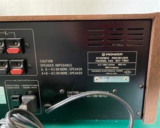 Pioneer SX-780 Stereo Receiver 6x19x15in HxWxD