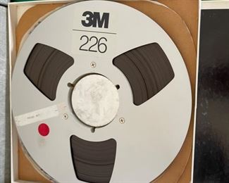 Lot of 7 10.5in NAB Reel to Reel Tapes Together: 15x11x6in HxWxD