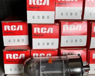 lot of 25 RCA 6080 NOS Tubes